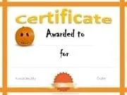 Halloween Award Template