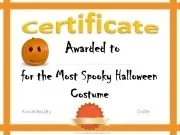 Free Printable Halloween Award Certificates