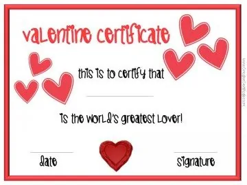 Valentine's award