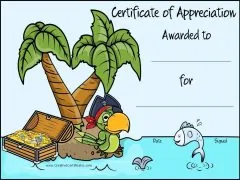 certificate of appreciation