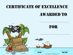 certificate of excellence