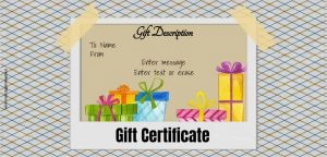 gift certificate template