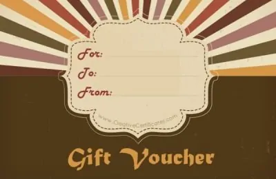 vintage style voucher