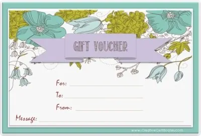 free printable gift card