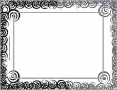 black and white border