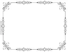 Victorian pattern around border