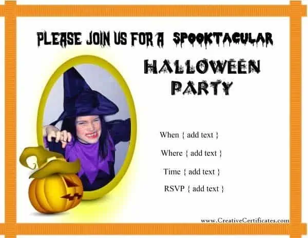 Halloween Party Invitations