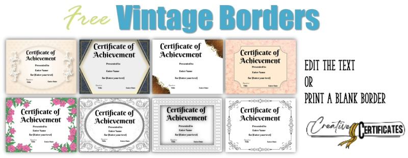 Vintage Borders