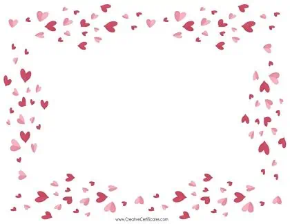 Valentines border