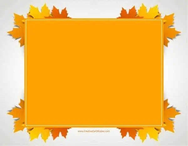 Thanksgiving borders clip art free