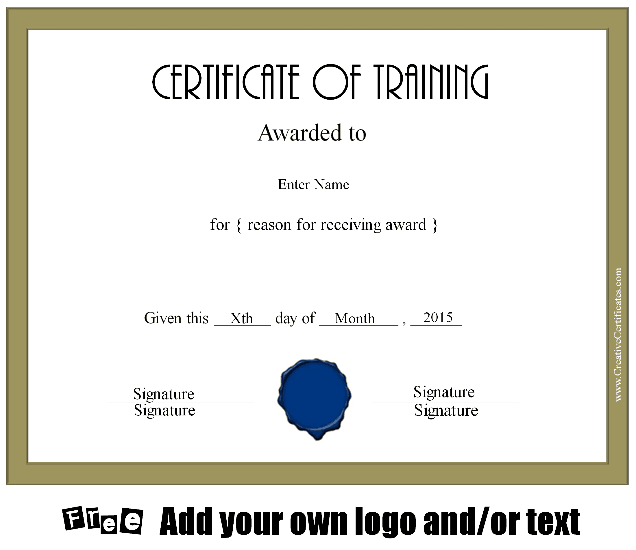 Training diploma