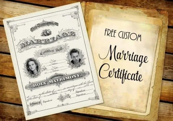 marriage certificate