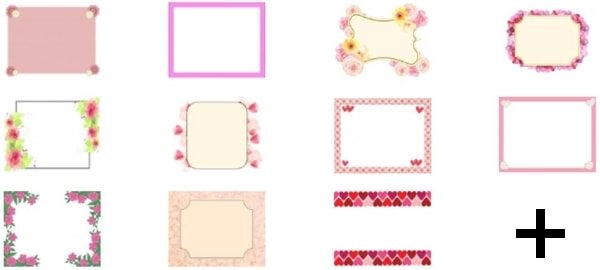 pink borders