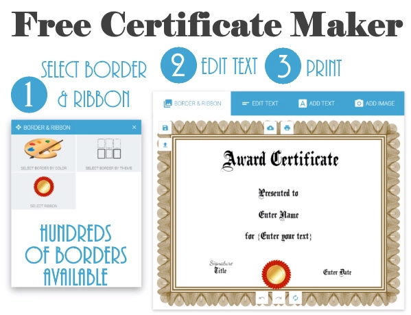 Certificate maker