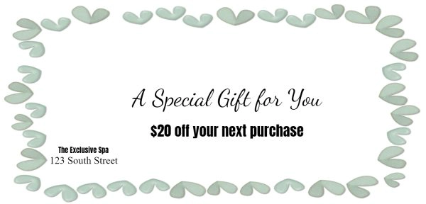 Spa coupon template