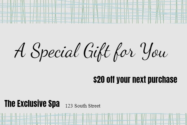 spa gift voucher