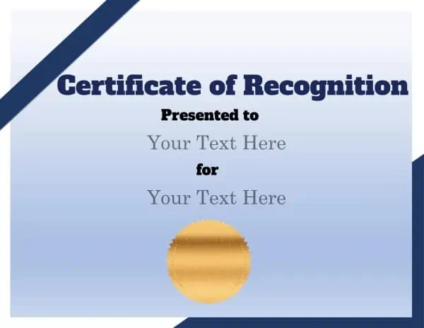 certificate template