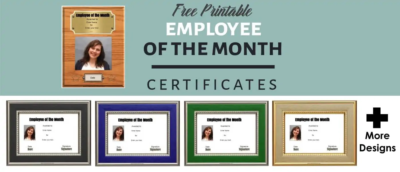 Employee of the Month Certificate