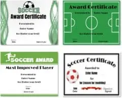 sports certificates