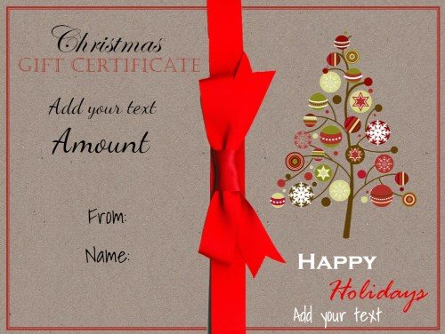 Christmas gift card