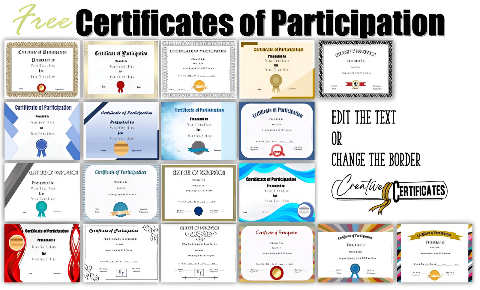 Certificate of Participation Template